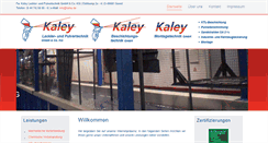 Desktop Screenshot of kaley.de