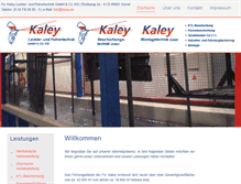 Tablet Screenshot of kaley.de